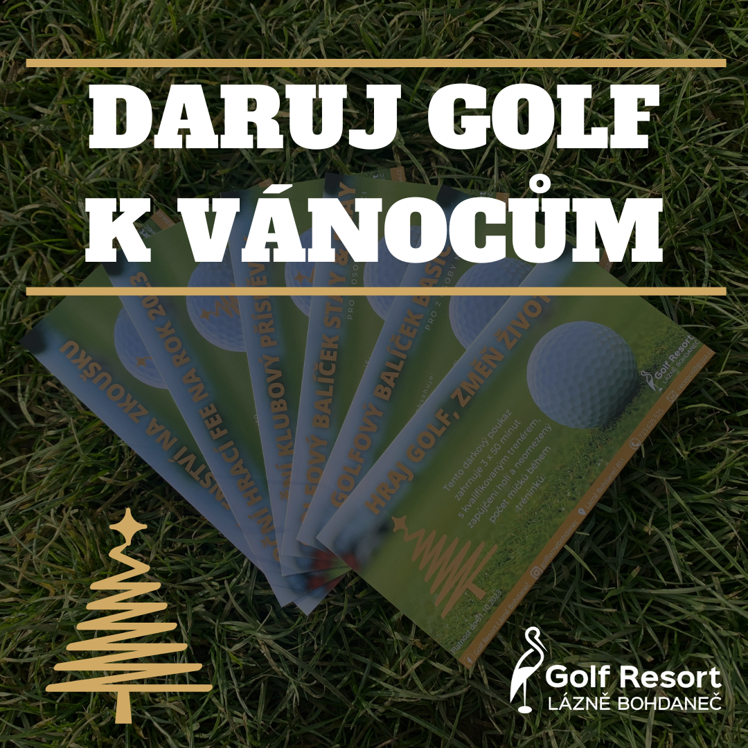VÁNOCE 2025 - Darujte golf pod stromeček