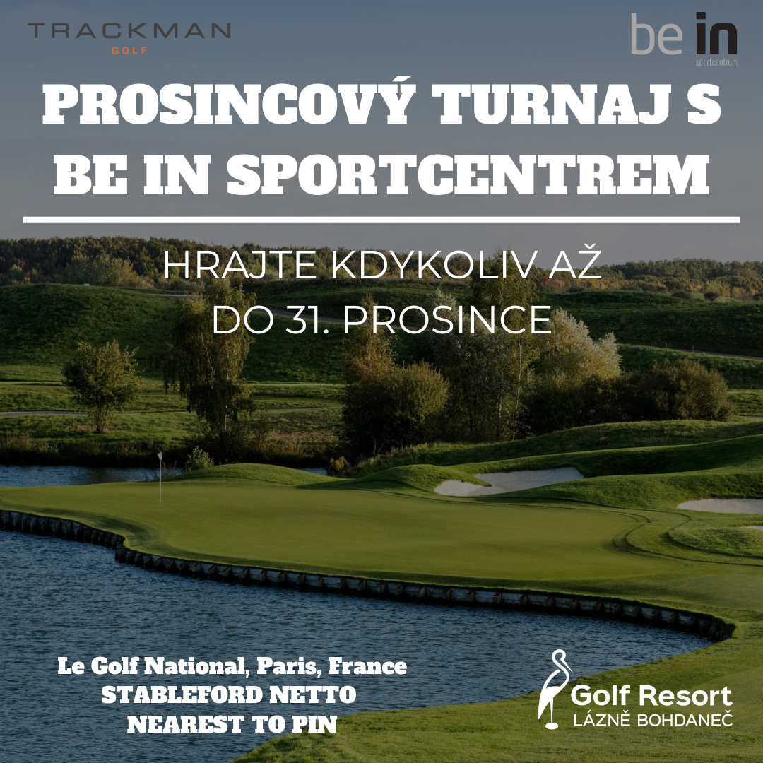 Prosincový TRACKMAN turnaj s BE IN sportcentrem Pardubice a výsledky listopadového turnaje